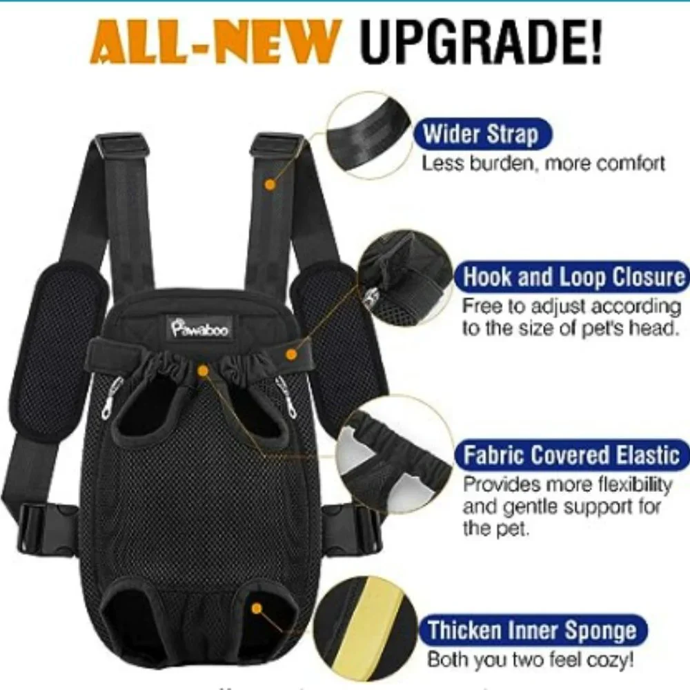 Pet Carrier Backpack, Adjustable Pet Front Cat Dog Carrier Backpack